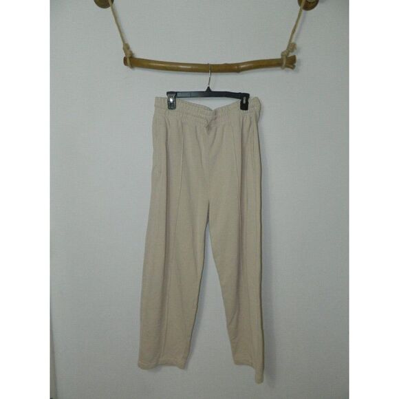 Agolde Jogging Pants Beige Comfy Cozy Joggers Sweatpants Style A179 X-Large - Picture 10 of 12